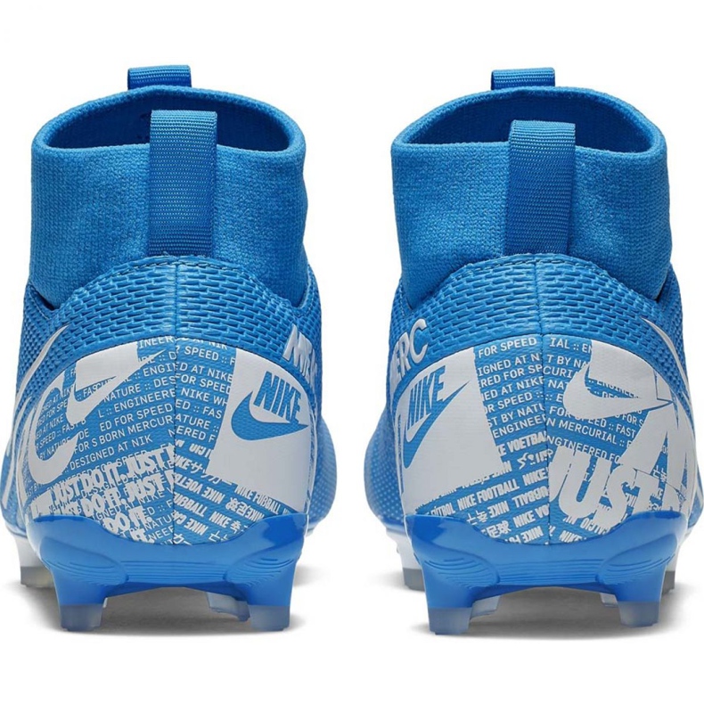 Nike Mercurial Superfly 7 Academy FG / MG Jr AT8120 414 scarpe da calcio blu 2