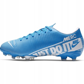 Nike Mercurial Vapor 13 Academy FG / MG Jr AT8123 414 scarpe da calcio blu 2