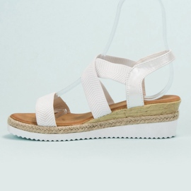 Anesia Paris Sandali slip-on sulla piattaforma bianca 1