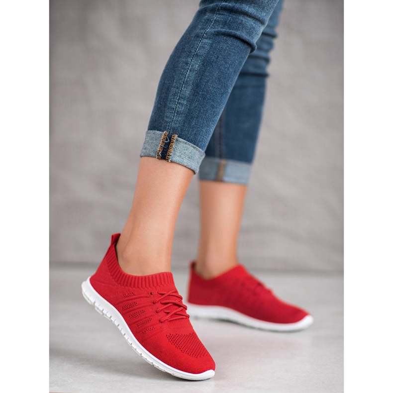 SHELOVET Scarpe sportive rosse rosso 1