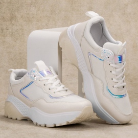 SHELOVET Sneakers con lacci bianco 2
