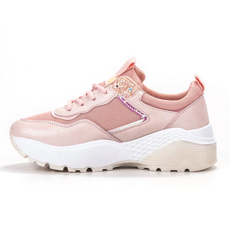 SHELOVET Sneakers con lacci rosa 1