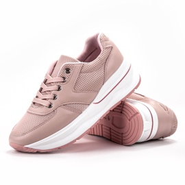SHELOVET Scarpe sportive stringate rosa 2