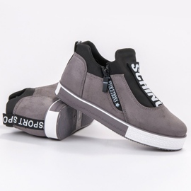 SHELOVET Scarpe da donna alla moda nero grigio 1