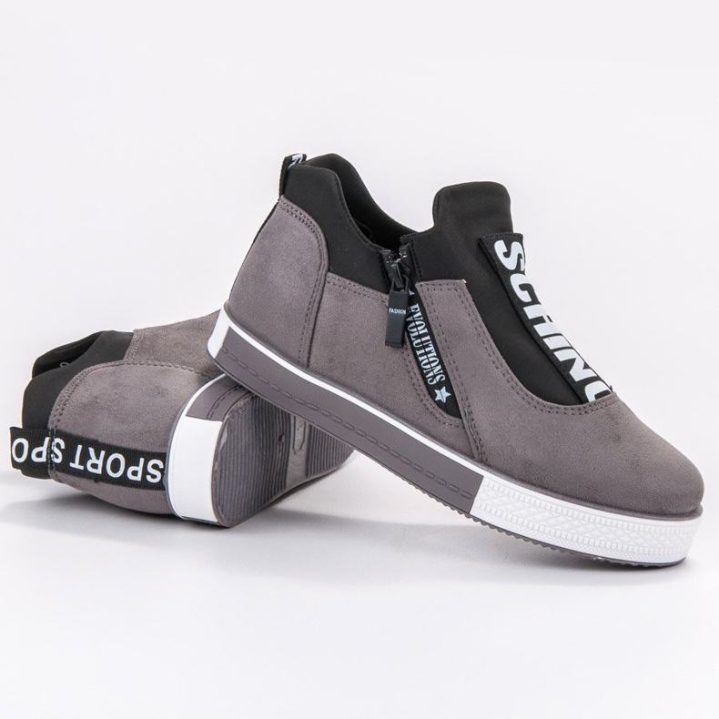 SHELOVET Scarpe da donna alla moda nero grigio 1