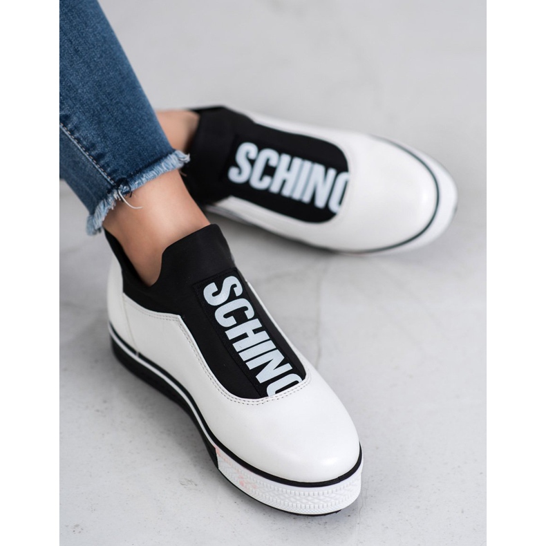SHELOVET Scarpe da donna alla moda bianco nero 1