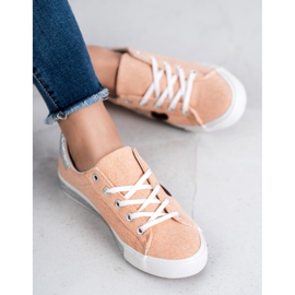 Kylie Sneakers Con Glitter arancia 2
