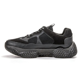 SHELOVET Scarpe da ginnastica nere alla moda nero 2