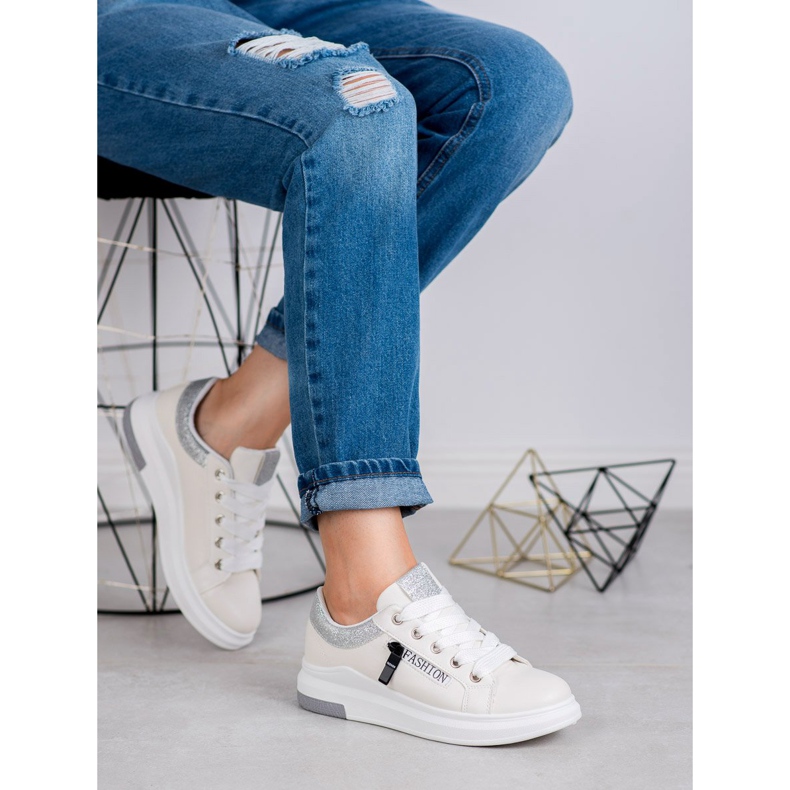 SHELOVET Scarpe sportive di moda bianco 1