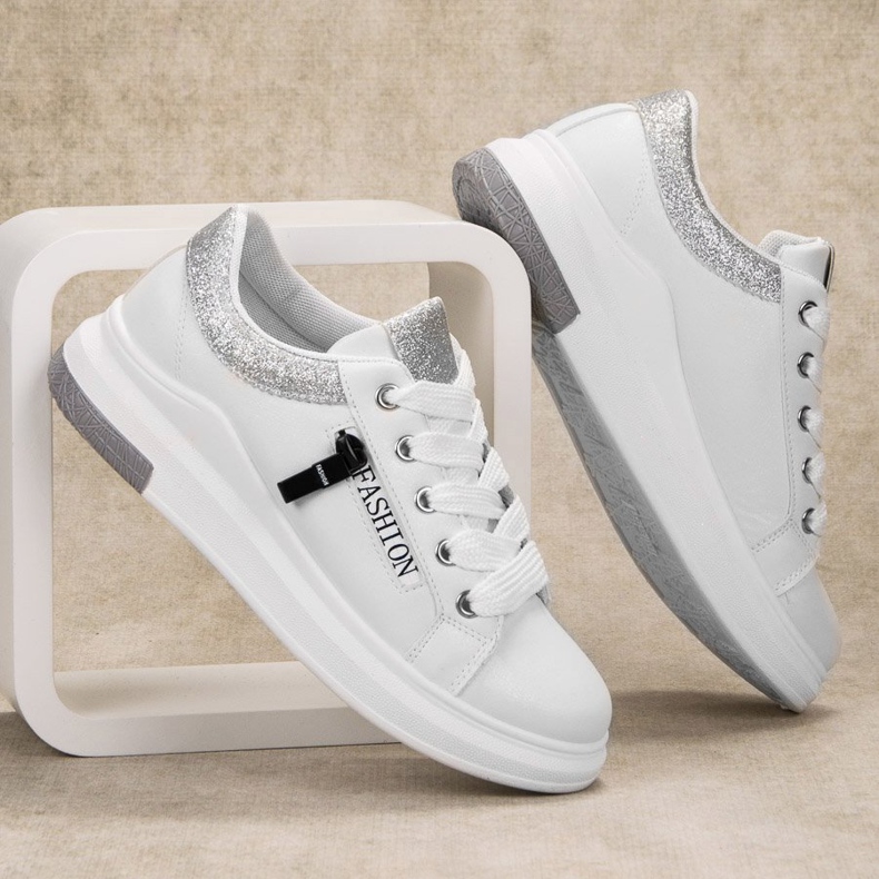SHELOVET Scarpe sportive di moda bianco 2