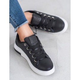 SHELOVET Scarpe sportive di moda nero 2