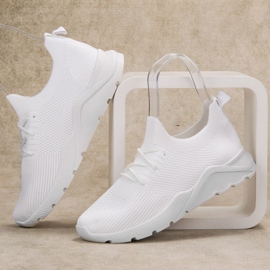 SHELOVET Scarpe sportive slip-on bianca 1