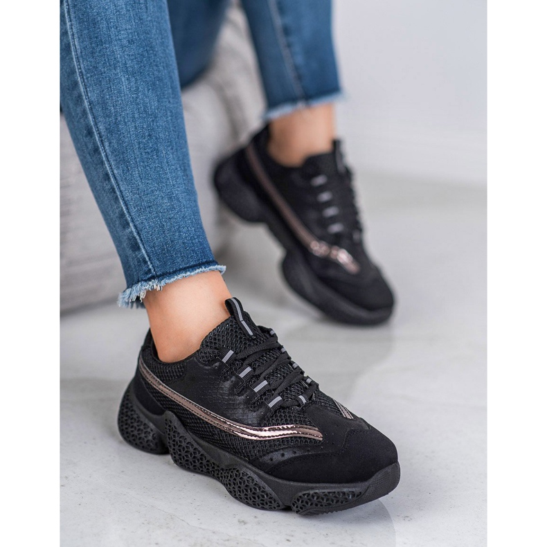 SHELOVET Scarpe sportive alla moda nero 2