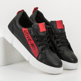 Jumex Adoro le scarpe sportive nero rosso 1