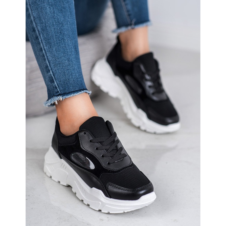 SHELOVET Scarpe da ginnastica alla moda nero 1