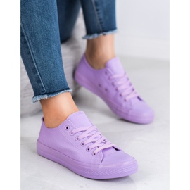 Sport Scarpe da ginnastica basse viola 2