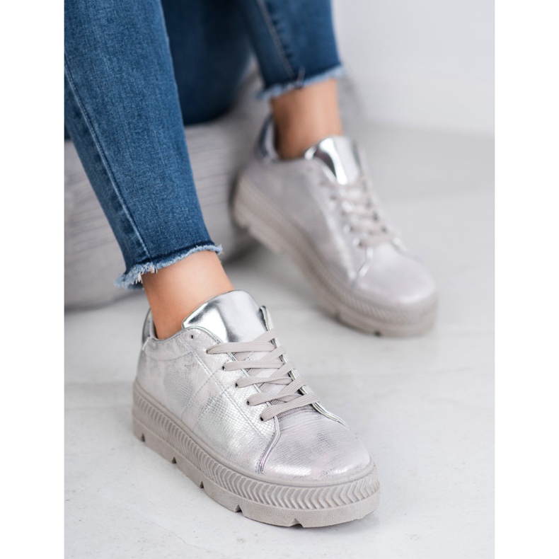 Bestelle Scarpe sportive argento grigio 2