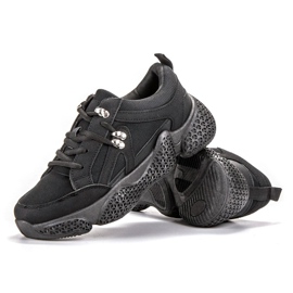 SHELOVET Scarpe da ginnastica nere nero 2