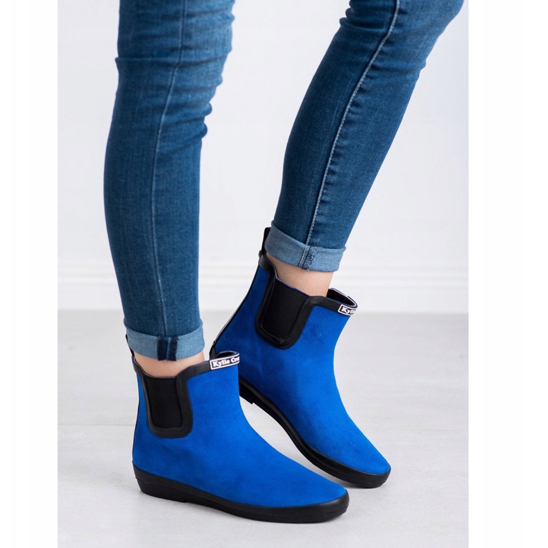 Kylie Galosce scamosciate da donna blu 1