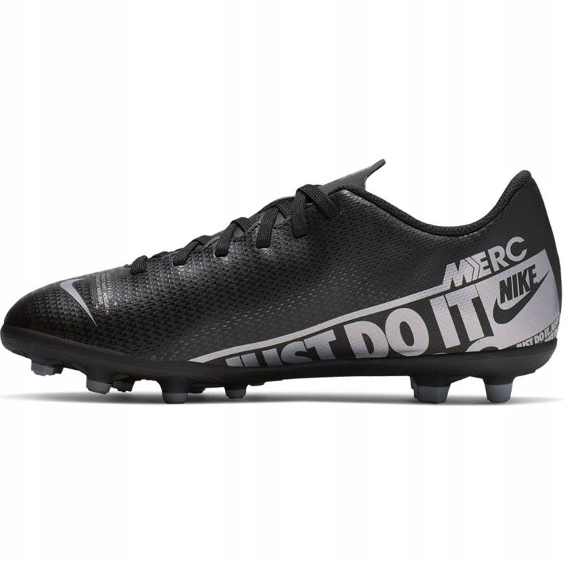 Nike Mercurial Vapor 13 Club FG / MG Jr AT8161 001 Scarpe da calcio nere nero nero 2