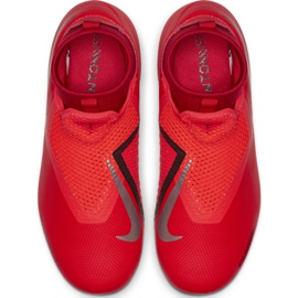 Scarpe da calcio Nike Phantom Vsn Academy Df FG / MG Jr AO3287-600 rosso rosso 1