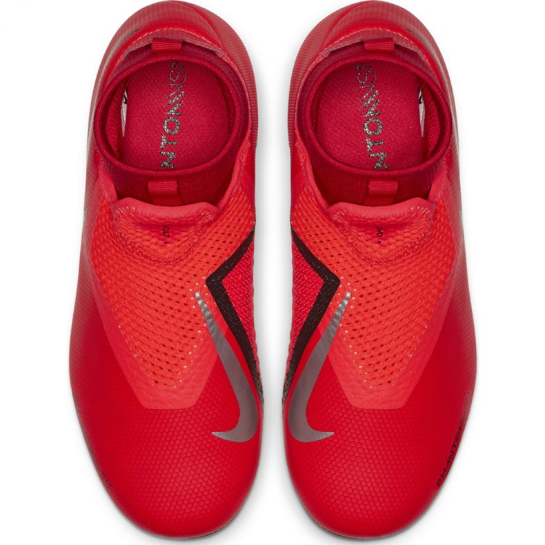 Scarpe da calcio Nike Phantom Vsn Academy Df FG / MG Jr AO3287-600 rosso rosso 1