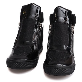 Sneakers con zeppa TL020-1 Nere nero 1