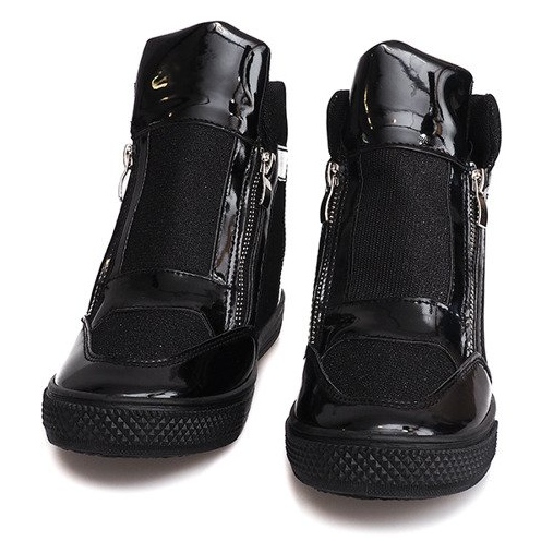 Sneakers con zeppa TL020-1 Nere nero 1