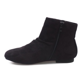 Stivaletti in pelle scamosciata Jodhpur 7-121 Nero 1