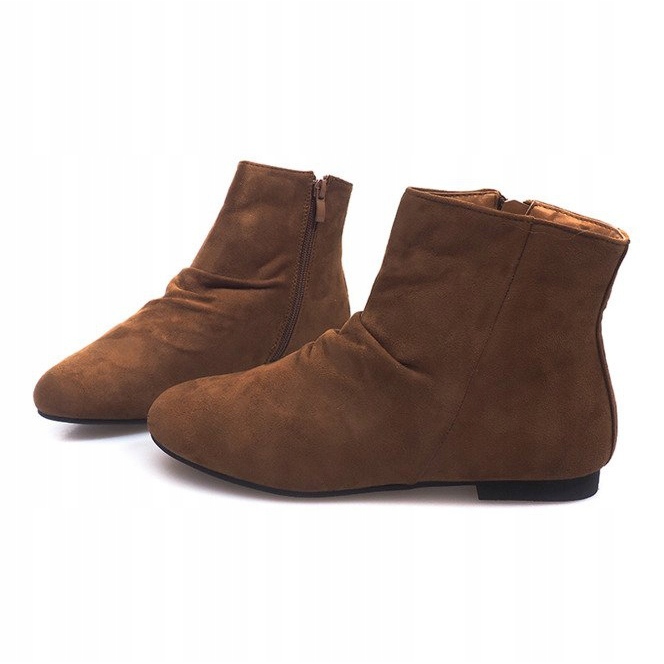 Stivaletti in camoscio Stivaletti Chelsea 7-121 Camel marrone 1