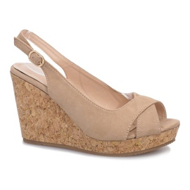 Sandali con zeppa beige di Greenhouse 1
