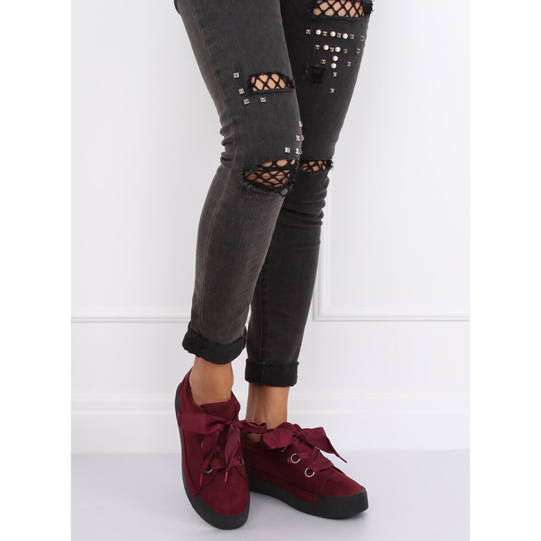 Sneakers da donna bordeaux 1018 Wine rosso 1