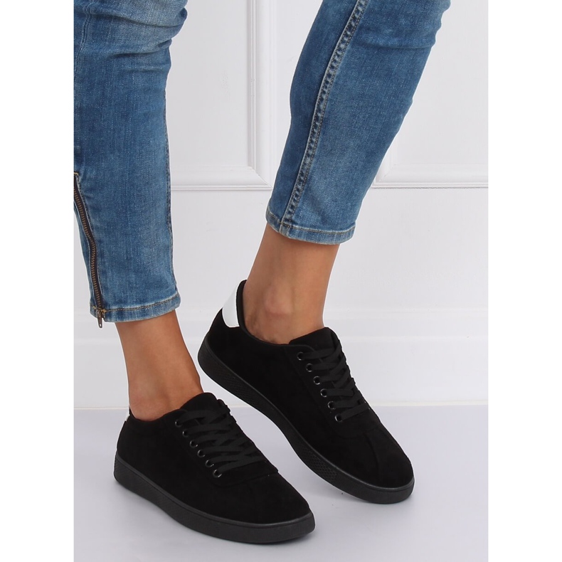 Sneakers da donna nere LX-9857 Black nero 2