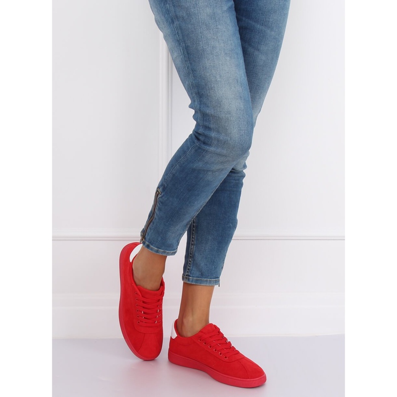 Sneakers rosse da donna LX-9857 Red rosso 1