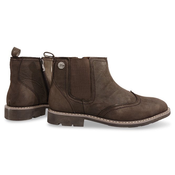 Stivali Alti Caldi Legati 4682 Marrone 1