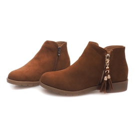 Stivaletti in pelle scamosciata Jodhpur 8565 Camel marrone 1