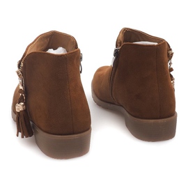Stivaletti in pelle scamosciata Jodhpur 8565 Camel marrone 2
