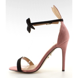 Sandali su spilla con orecchie ZJ-15P Rosa - Ii Gat nero 2