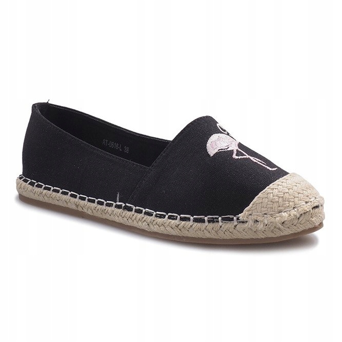 Espadrillas nere fiammeggianti nero 1