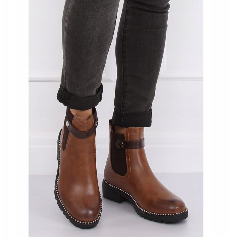 Stivali marroni da donna stivali Jodhpur marroni NC886 Camel marrone 1