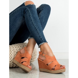 Best Shoes Sandali con espadrillas arancioni arancia 2