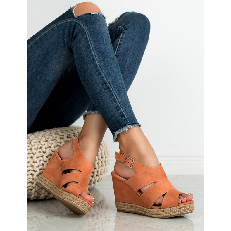 Best Shoes Sandali con espadrillas arancioni arancia 2