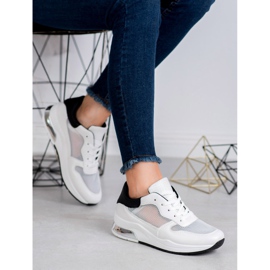 SHELOVET Scarpe sportive con rete bianca 1