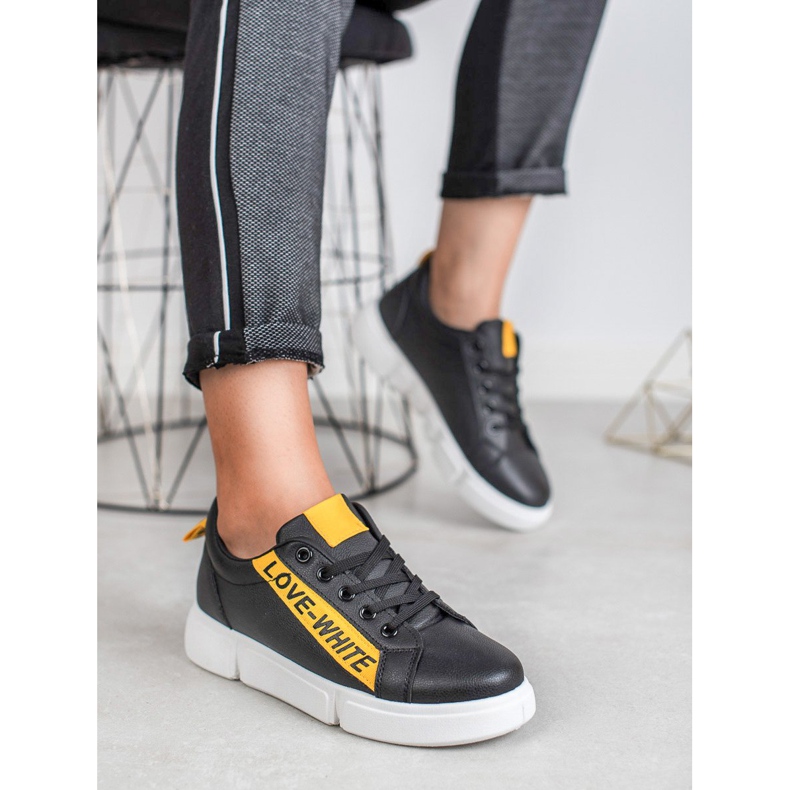 Jumex Adoro le scarpe sportive nero giallo 1