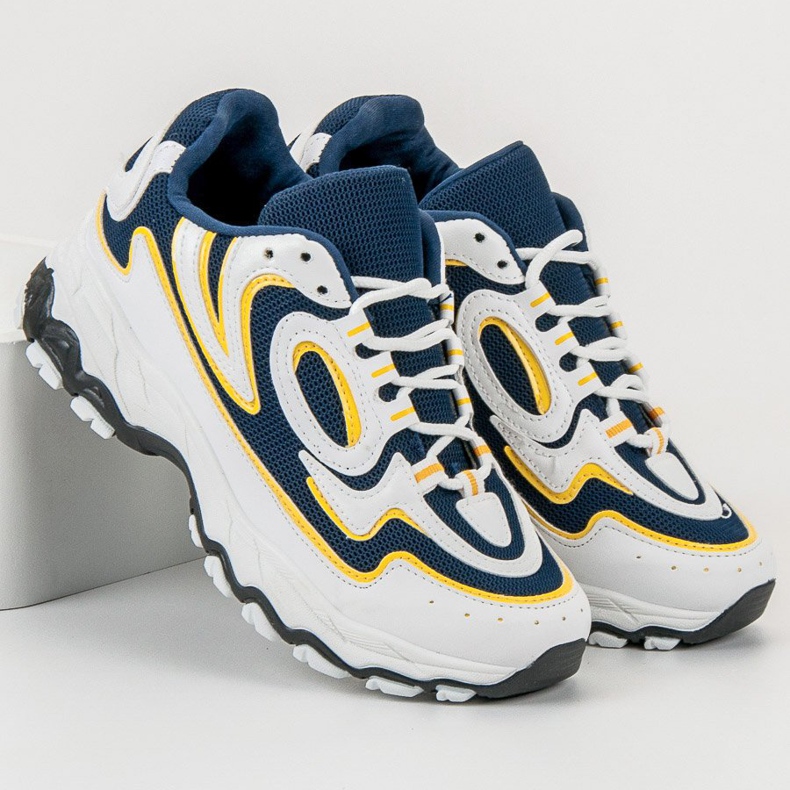 Kayla Scarpe sportive da donna bianco blu 2