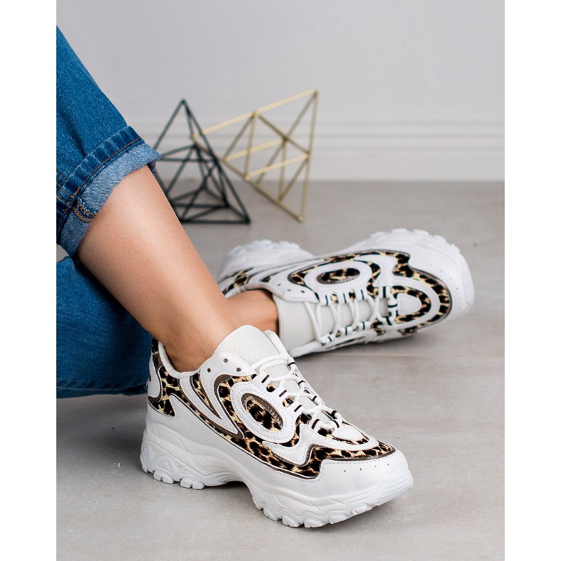 Kayla Scarpe sportive da donna bianco marrone 1