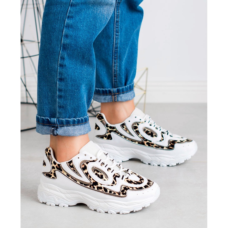 Kayla Scarpe sportive da donna bianco marrone 2