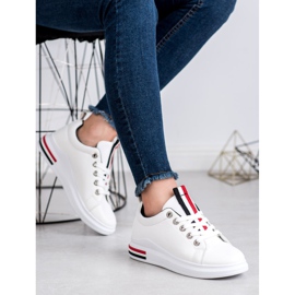 SHELOVET Scarpe sportive bianche bianca 2