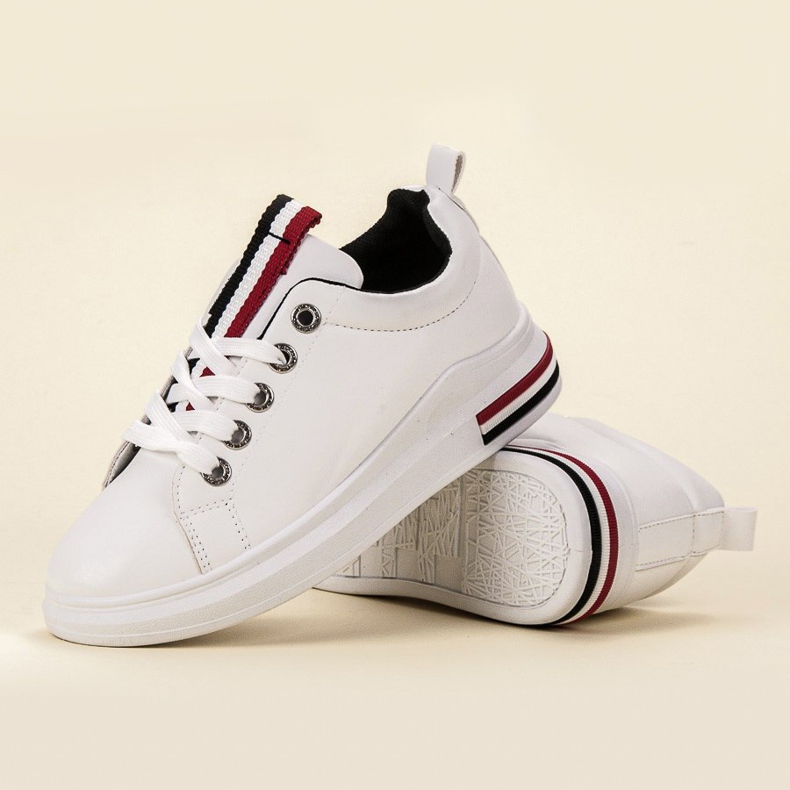 SHELOVET Scarpe sportive bianche bianco 1