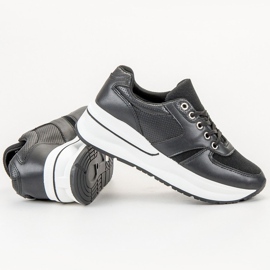 SHELOVET Scarpe sportive stringate nero 1